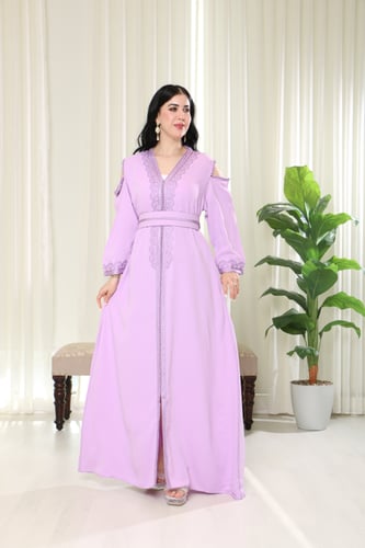 قفطان زواق كلوش بالحزام