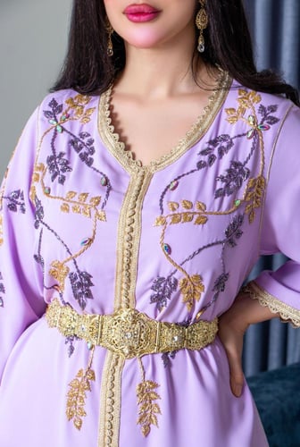 قفطان شغل يدوي كلوش موف