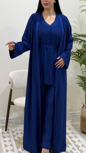 قفطان تريكو ثلاث قطع