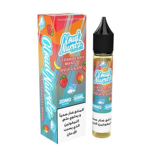 نكهة مانجو فراولة ايس سولت | Cloud Nurdz Iced Stra...