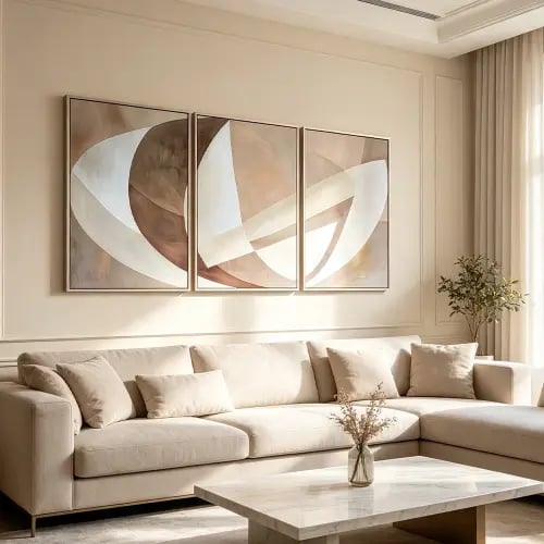 لوحة ثلاثية تصميم عصري