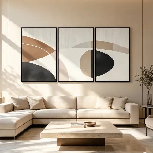 لوحة ثلاثية تصميم عصري