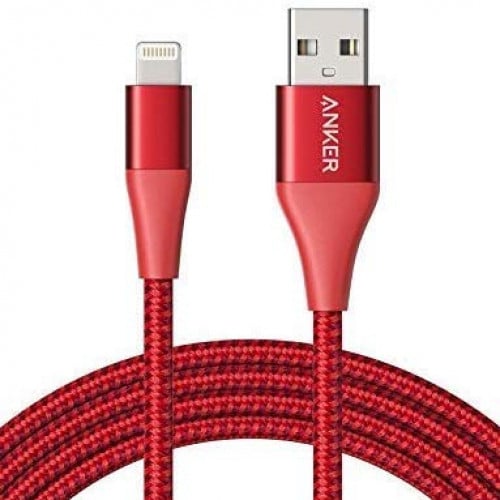 كيبل أنكر لايتننج أبل باور لاين بلس II أحمر 0.9 مت...