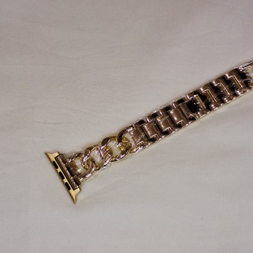 اسوارة ساعة ابل حديد ذهبي Guoi