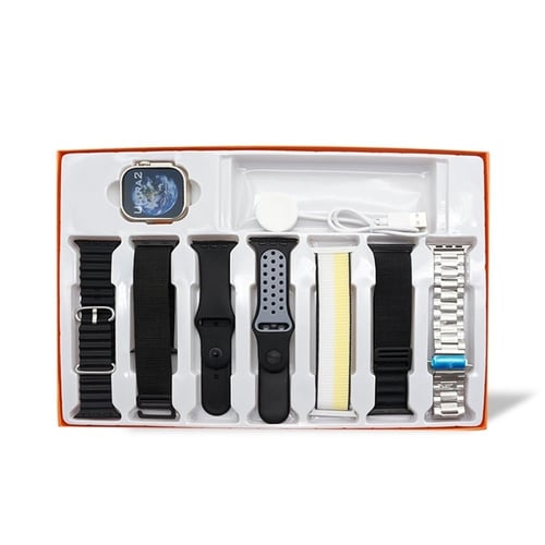 بوكس ساعة الترا الذكية مع 7 اساور ISNUP