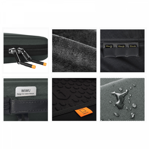 حقيبة ايباد 12.9 بوصة وماك بوك 13.3 بوصة - رصاصي w...