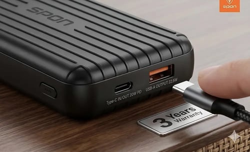 بطارية متنقلة وايرليس 10000 مللي امبير SPON