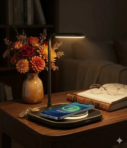 شاحن لا سلكي مع انارة Jeebel