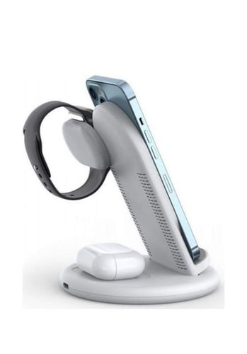 شاحن لا سلكي 15 واط ( 3 في 1 ) wiwu