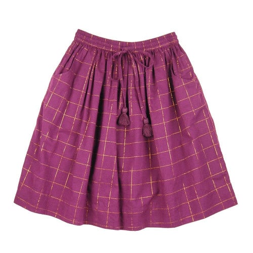 MAROON AND GOLD SKIRT