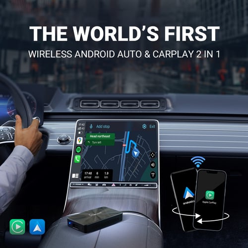 OTTOCAST U2 X PRO Wireless CarPlay Android Auto Ad...