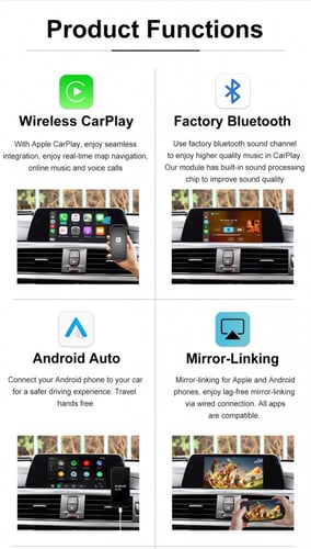 JoyeAuto Carplay Interface For BMW EVO F20 F30 F21...