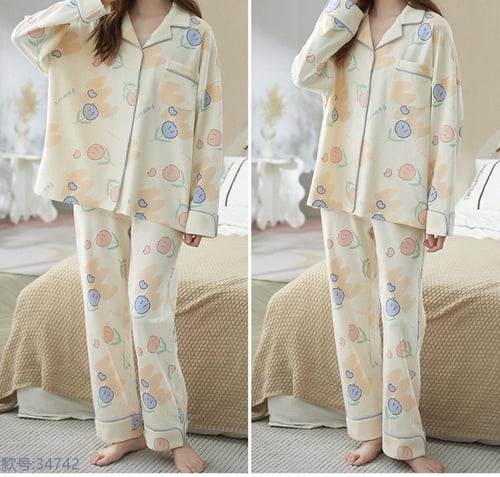 بيجاما للأمهات من قطن نقي 100٪