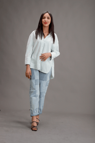 قميص أوفر سايز من قطن بريميوم