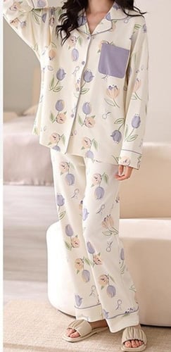 بيجامة قطنية مثالية للنساء الحوامل والمزيد