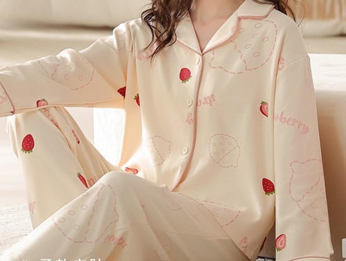 بيجامة قطنية مثالية للنساء الحوامل والمزيد