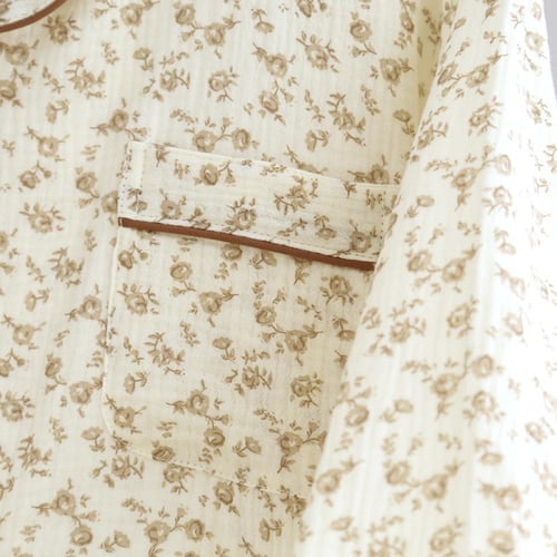 بيجامة قطن خالص مع الكريب