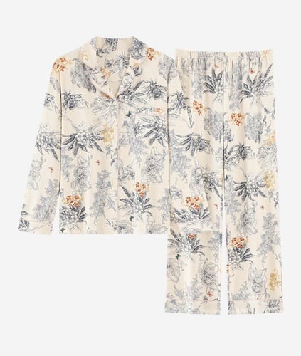 طقم بيجاما من قطن نقي /size PLUS