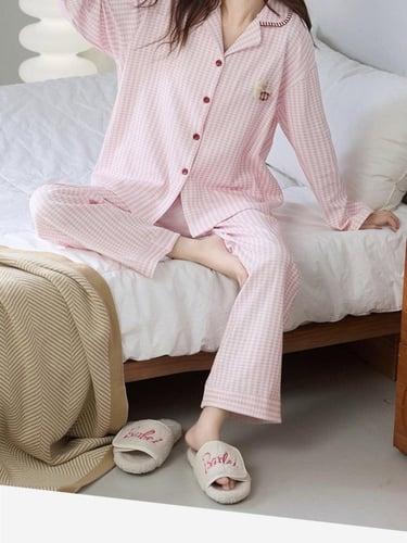 طقم بيجاما من قطن نقي/ size PLUS