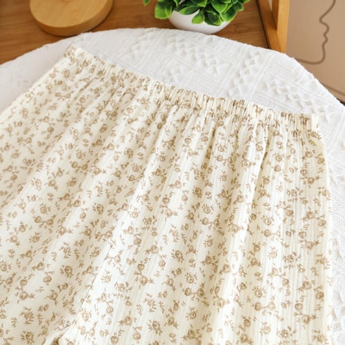 بيجامة قطن خالص مع الكريب