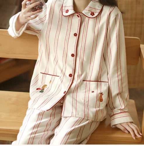 بيجامة قطنية للمواسم الباردة