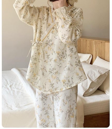 بيجامة قطنية مثالية للنساء الحوامل والمزيد