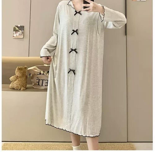 فستان مودال للحوامل والرضاعة