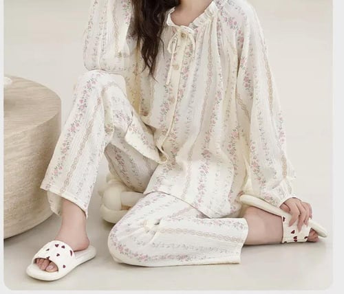 بيجامة قطنية مثالية للنساء الحوامل والمزيد