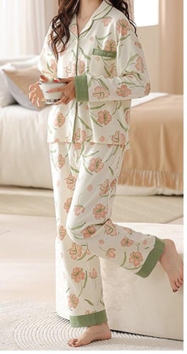 بيجامة قطنية مثالية للنساء الحوامل والمزيد