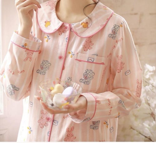 بيجامة قطن 100٪ بطبعات كيوت