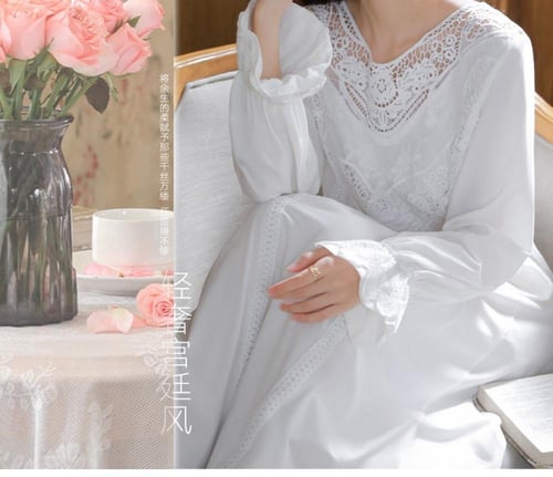 فستان نوم على طراز قصر الأميرة