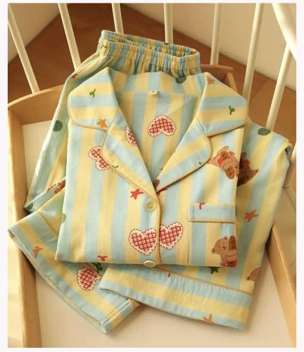 بيجامة قطن 100٪ بطبعات كيوت