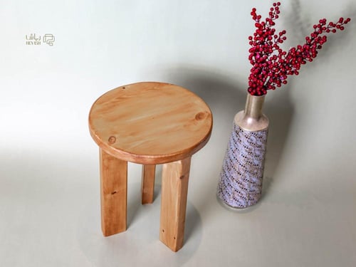 طاولة خدمة خشبية دائرية #6