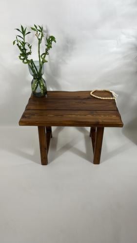 طاولة جانبية بحفر يدوي #15