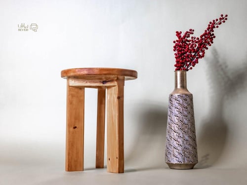 طاولة خدمة خشبية دائرية #6