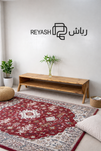 طاولة تلفزيون بالسطح الخشبي#23