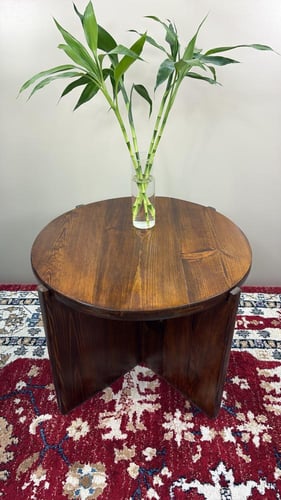 طاولة خشبية دائرية #40