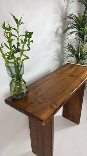 كونسول خشب طبيعي #8