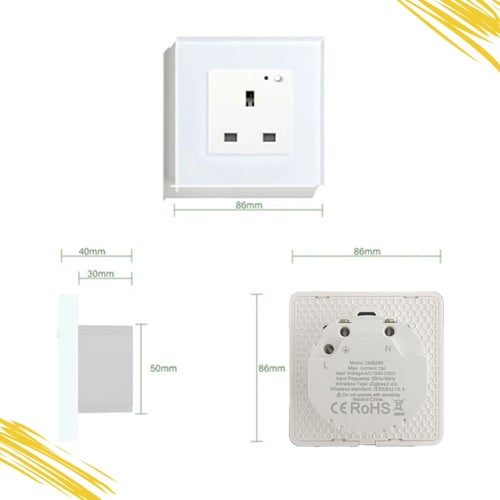 فيش جداري ثلاثي بلوتوث ZIGBEE