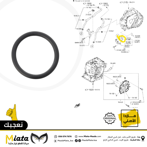 جلدة مبرد زيت الجيربوكس مازدا 6