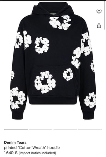 denim tears هودي