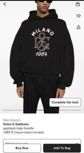 هودي Dolce & Gabbana