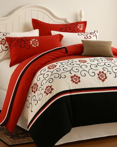 Spanish embroidered tablecloth 4 pieces - single
