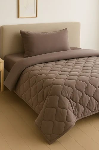 مفرش شتوي مضغوط مخمل - مزدوج