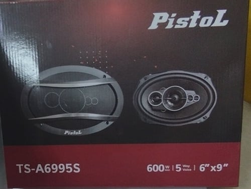 سماعات 2قطعه6*9انش600واط واكس من شركة (PISTOL)