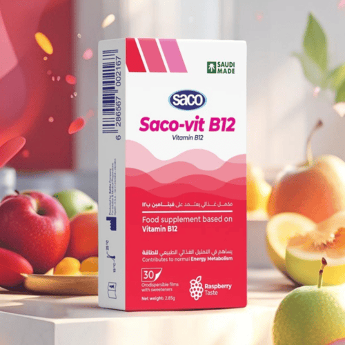 SACO VIT B 12 30 STRIP | ساكو فيتامين ب 12 شرائح ر...