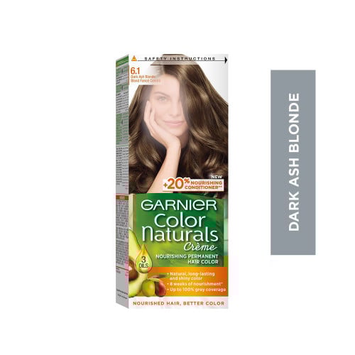 جارنيه صبغة شعر رقم 6.1 اشقر رمادي غامق | GARNIER...