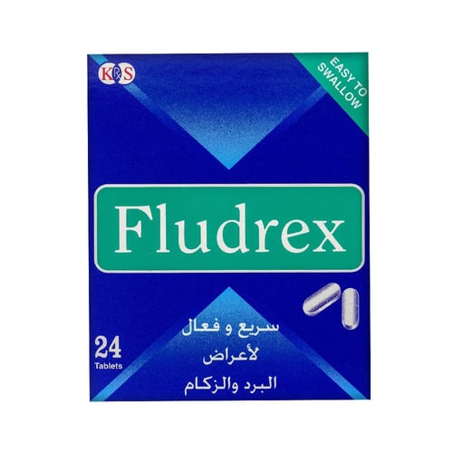 فلودركس لأعراض البرد والزكام 24 قرص | FLUDREX 24TA...