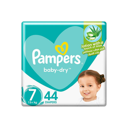 PAMPERS 7 JUMBO 44 | بامبرز حفاضات اطفال رقم 7 | 4...