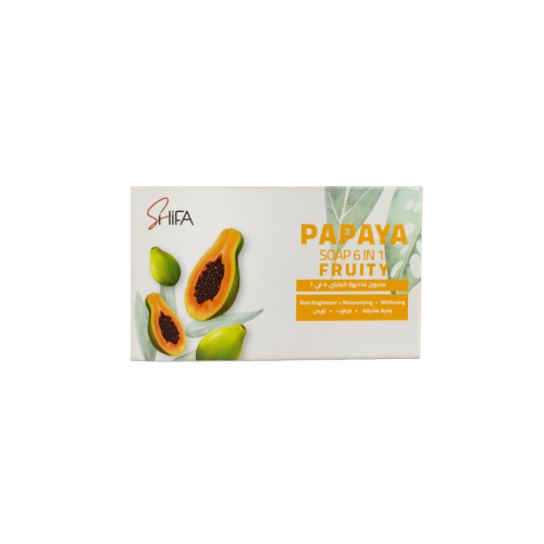 SHIFA SOAP PAPAYA 6 IN 1 FRUITY 135G | شفا صابون ب...